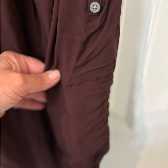 Dark Maroon LOFT‎ shirt - Picture 4 of 6